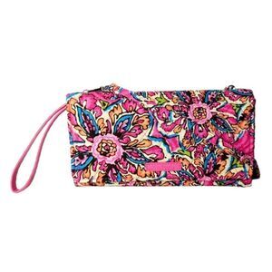 NWT VERA BRADLEY All In One Wallet Crossbody In Sunburst Floral